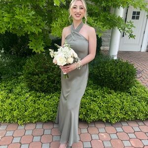 BHLDN Sage Halter Neck Dress